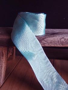 Light Blue Two-toned Grosgrain Ribbon with Wired Edge