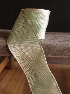 Kiwi Two-toned Grosgrain Ribbon with Wired Edge
