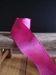 Hot Pink Two-toned Grosgrain Ribbon with Wired Edge
