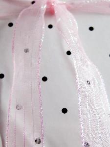 Pink Sheer Shimmery Corsage Ribbon