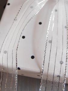 Silver Sheer Shimmery Corsage Ribbon