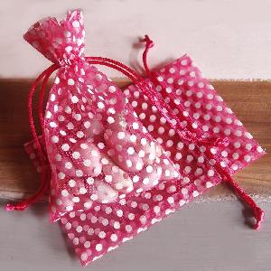 Polka-dot Print Bags - 12 pc/ pack. 1 pack minimum.