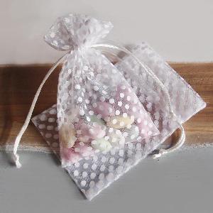 Polka-dot Print Bags - 12 pc/ pack. 1 pack minimum.