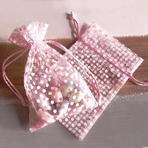 Polka-dot Print Bags - 12 pc/ pack. 1 pack minimum.