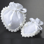 Pearl Lace Trimmed Pouch