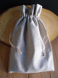 Linen Bag with Jute Cord - 8" x 12"