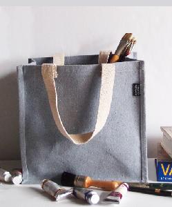 Recycled Canvas Tote 12" x 12" w/ Laminated Lining - 12" x 12" x 7.75"