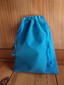 Turquoise Blue Velvet Bags 4x5.5 - 100pcs/pack. 1 pack minimum