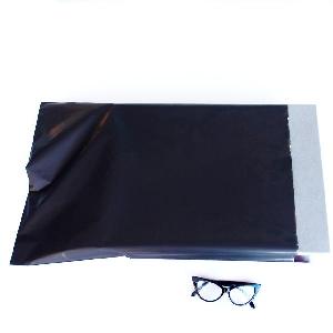 Black 15 " x 22 3/8" Adhesive Merchandise Bag - 15 " x 22 3/8"