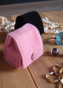 Mauve Pink Velvet Jewelry Holder  - Mauve Pink Velvet Jewelry Holder 