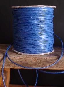 Blue Waxed Cotton Cord - 1.5mm x 100y