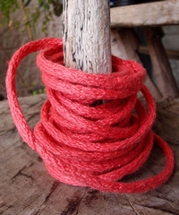 Red Jute Wired Rope