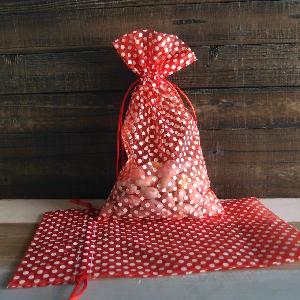 Polka-dot Print Bags - 12 pc/ pack. 1 pack minimum.