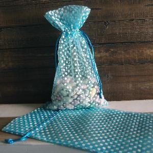 Polka-dot Print Bags - 12 pc/ pack. 1 pack minimum.