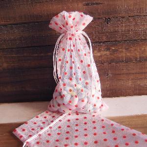 Polka-dot Print Bags - 12 pc/ pack. 1 pack minimum.