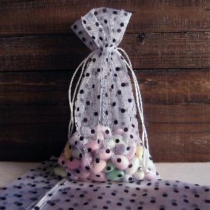 Polka-dot Print Bags - 12 pc/ pack. 1 pack minimum.