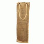 Natural Jute Wine Bag - 4" x 4" x 14"