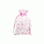 Flocked Baby Shower Favor Bags Pink - 12 pc/ pack. 1 pack minimum.