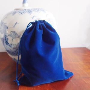 Royal Blue Velvet Bags 7x9 - 7" x 9"