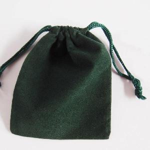 Hunter Green Velvet Bags 3x4 - 100pcs/pack. 1 pack minimum.