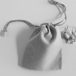 Silver Velvet Bags 3x4 - 100pcs/pack. 1 pack minimum.