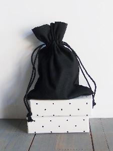 Black Cotton Bag 5x7 - 5" x 7" 