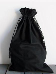 Black Cotton Bag 10x16 - 10" x 16" 