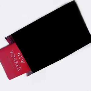 Black 9 " x 15" Adhesive Merchandise Bag - 9 " x 15"
